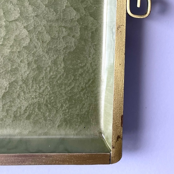KYES Accents Vintage Mcm Midcentury Modern Moire Glaze Kyes Olive Green Serving Tray Poshmark